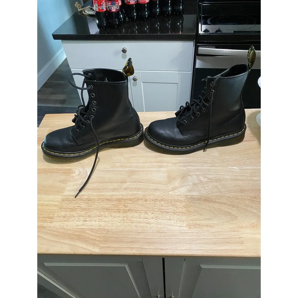 Boys Doc Martens Size 5 Black Lace Up Boots. Worn only Once. Like new.